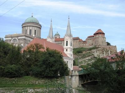 Casdtle of Ezstergom - Hungary-stock-foto