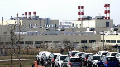 Suzuki car Factory - Esztergom - Hungary-stock-foto