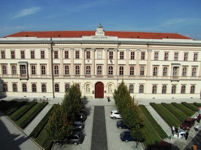Esztergom Grand Seminary - Catholic Church - Hungary-stock-foto