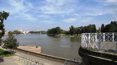 Szeged - Tisza river - Water bastion - Fomer castle-stock-foto