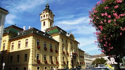 Szegedf - Town Hall - Hungary-stock-photo