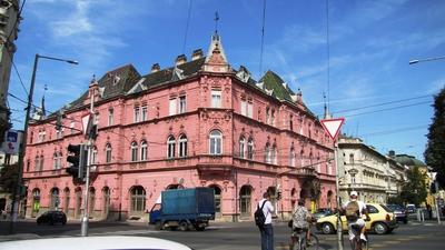 Szeged - Lechner Court - Mikó Palace - Hungary-stock-photo