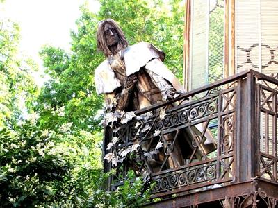 Statue of Hungarian composer Liszt Ferenc - Pécs - HUngary-stock-photo