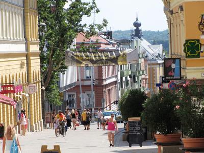 Pécs - City Center - Hungary-stock-photo