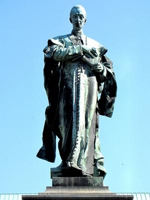 Statue of Bishop Szepessy Ignác - Pécs - Hungary-stock-photo