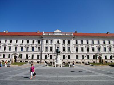 City Hall - Pécs - Hungary-stock-photo