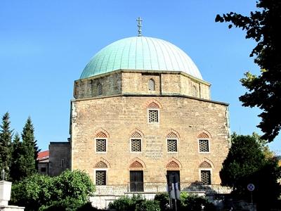 Pécs - Mosque of Pasha Kassim Gaza - Hungary-stock-photo