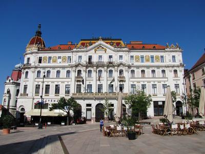Pécs - County Hall  Hungary-stock-photo