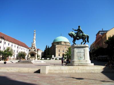 Pécs - Historical city Center - Hungary-stock-photo