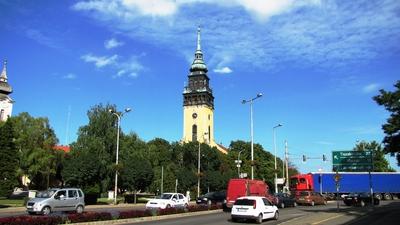 Nagykőrös - HUngary - Reformed Church - 14th C.-stock-photo