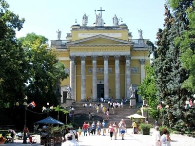 Eger - Cathedral - Hungary-stock-foto