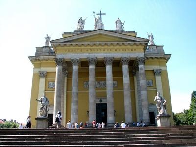 Eger - Cathedral - Hungary-stock-foto
