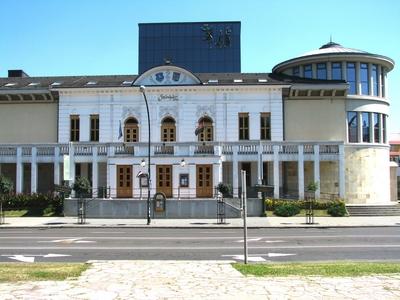 Eger - Theater - Hungary-stock-foto