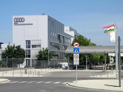 Audi car factory - Győr - Hungary-stock-foto