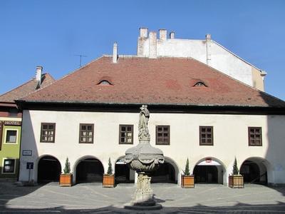 Sopreon - Orsolya Square - Hungary-stock-foto