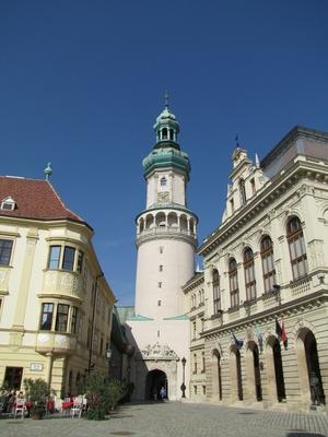 Sopron - Fire Tower - Hungary-stock-foto