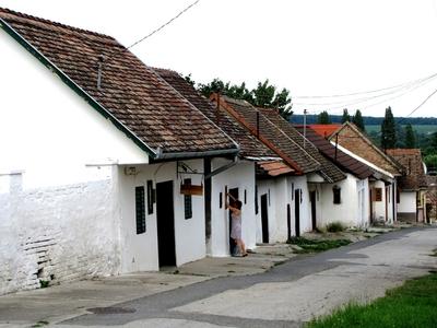 Wine cellars in Villány - Hungary-stock-photo