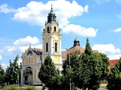 Church in Zalaegerszeg - Hungary-stock-foto