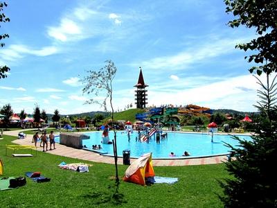The Aqua City beach in Zalaegerszeg - Hungary-stock-foto