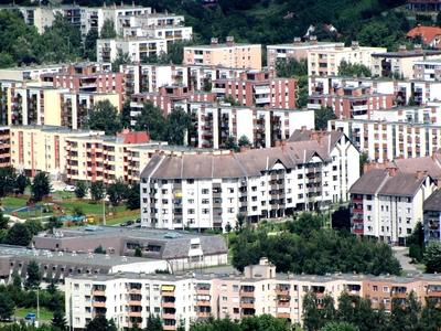 View of Zalaegerszeg - Residential area - Hungary-stock-foto