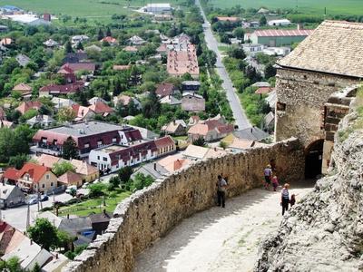 Sümeg - Castle - City view - Hungary-stock-photo