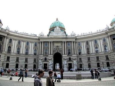 Vienna's Imperial Palace entrance - Austria-stock-photo