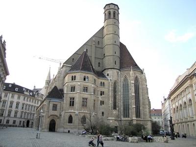 Vienna - Minorite Church - Austria-stock-foto