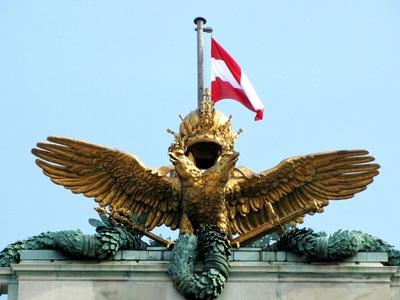 Imperial symbols - Austria - Hofburg - Vienna-stock-foto