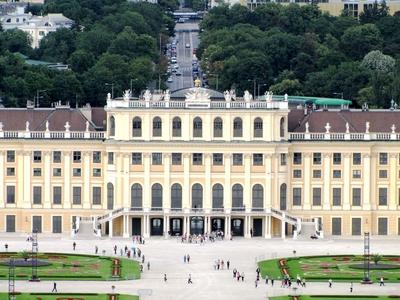Schönbrunn palace - Vienna - Austria-stock-photo