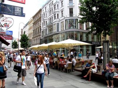 Kartner strasse - Vienna - Austria-stock-photo
