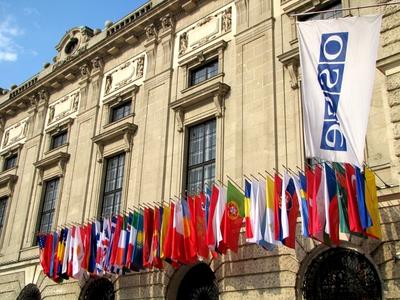 Headquarters of OSCE - Vienna - European security and cooperation-stock-photo