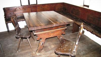 Furniture of Birthplace of Petőfi Sándor - Kiskőrös - Hungary-stock-foto