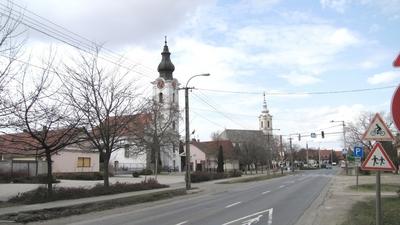 Soltvadkert - Hungary - Lutheran and Reformed Churches-stock-foto