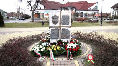 Monument - 1848 - War of Independence - Soltvadkert - Hungary-stock-foto
