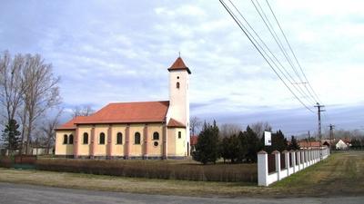 Jakabszállás - Church - Hungary-stock-foto