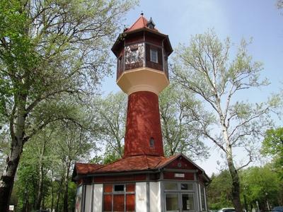 Water tower - Nyíregyháza Sóstó - Hungary-stock-foto