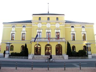 Theater in Nyíregyháza - Hungary-stock-photo