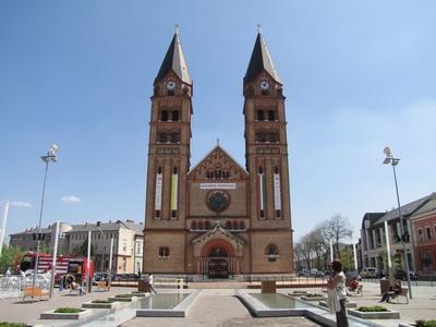 Cathedral of Nyíregyháza - Hungary-stock-foto