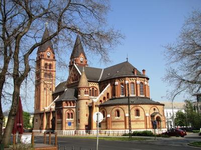Cathedral of Nyíregyháza - Hungary-stock-foto