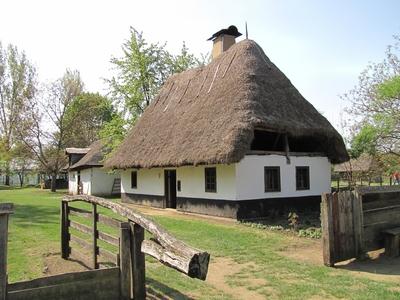 Ethnographic museum - Sóstó - Hungary - Farm-stock-foto