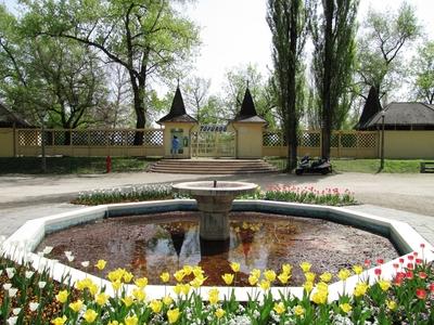 Entrance to the Sóstó lake bath - Nyíregyháza - Hungary-stock-foto