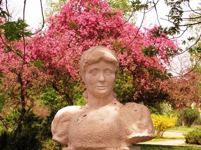 Bust of Blaha Lujza - Nightingale of the nation - Hungary-stock-foto