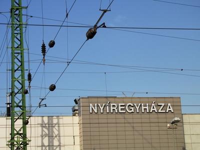 The Railway station of Nyíregyháza - Hungary-stock-foto