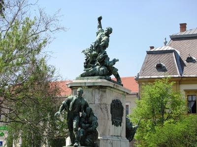 WWI Monument - Nyíregyháza - Hungary-stock-foto