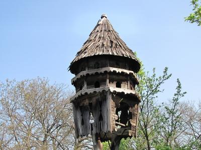 Pigeon pond - Sóstó ethnographic museum - Hungary-stock-photo