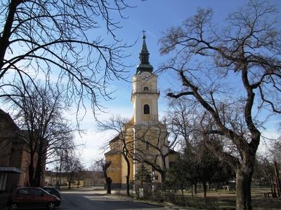 Kiskunmajsa - Assumption catholic Church - Hungary-stock-photo