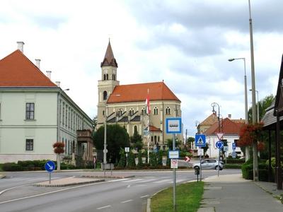 Mór - Hungary - City center-stock-photo