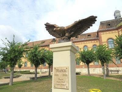 Trianon Memorial - Mór - Hungary - 1920-2020-stock-photo