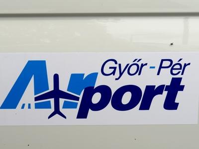 Airport emblem - Győr.Pér - Air Transport-stock-foto