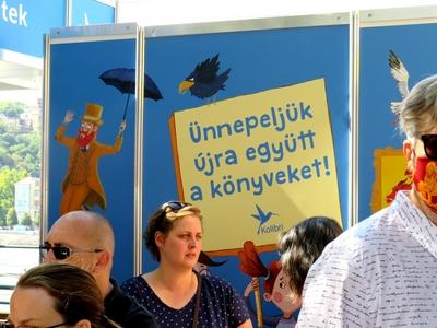 People at the Budapest International Book Festival-stock-photo